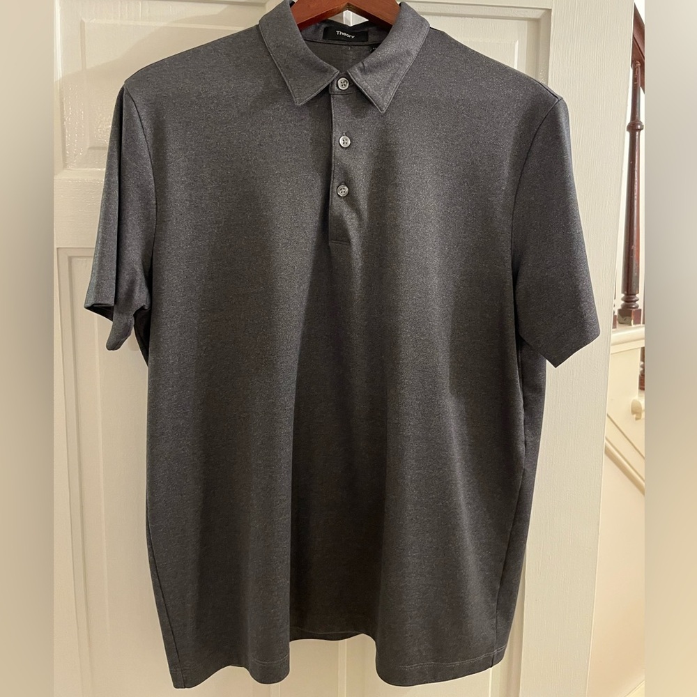 Theory Charcoal Textured Shirt